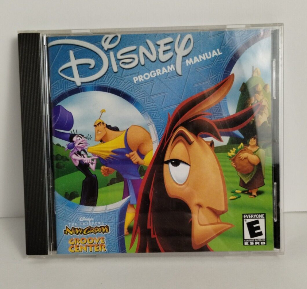 The Emperor's New Groove CD-ROM Groove Center Ages 4-6 WIN/MAC 2001 PC Game
